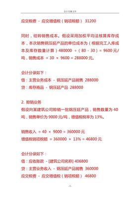 鋼壓延加工公司賬務(wù)處理實(shí)操指南